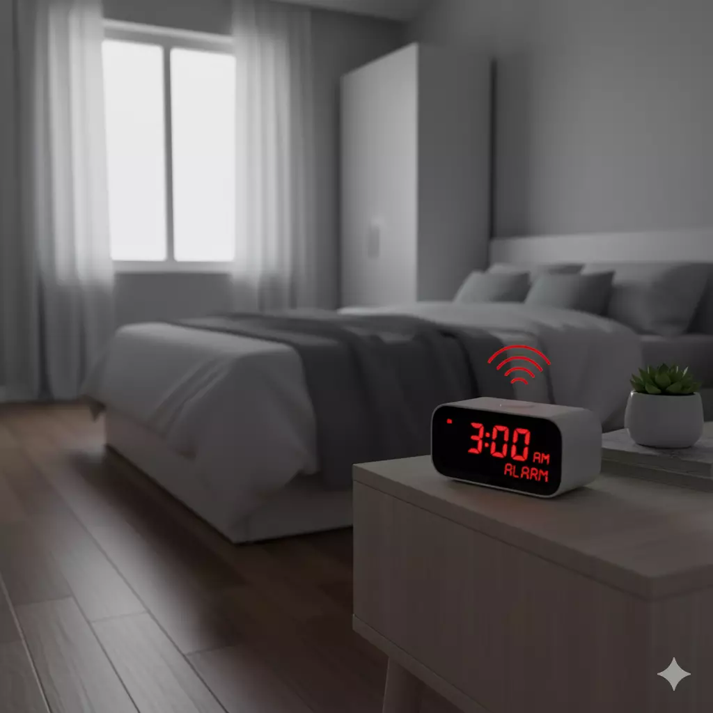 3 Am alarm before a long shift